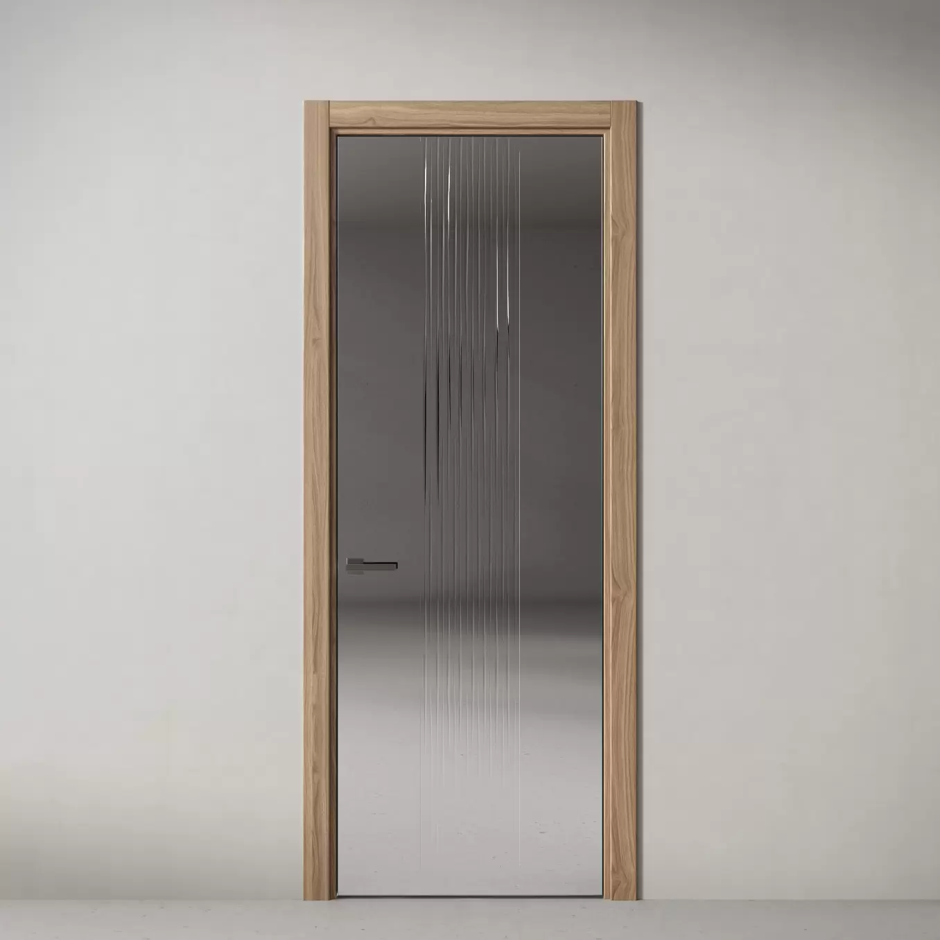 Стеклянная дверь Rain, модель 22 стекло зеркальное глянцевое